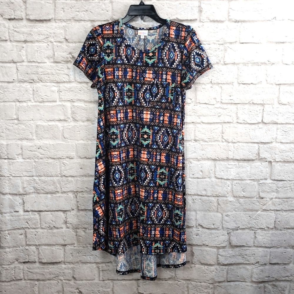 Lularoe Tribal  Carly Aztec Print Dress